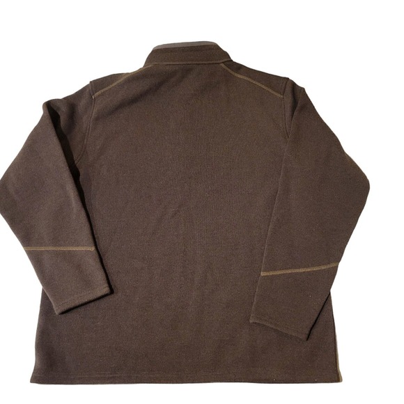 Columbia Mens Cedar Rock Half-Zip Fleece Lined Gray Pullover Top size XL - Picture 2 of 6